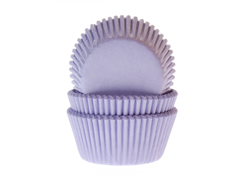 Cupcake Cups Effen Lila 50st.