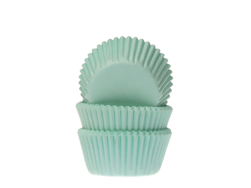 Cupcake Cups MINI Mint Groen 60st