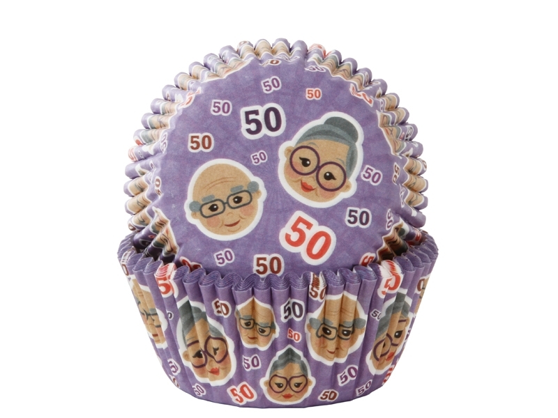Cupcake Cups 50 jaar 50st