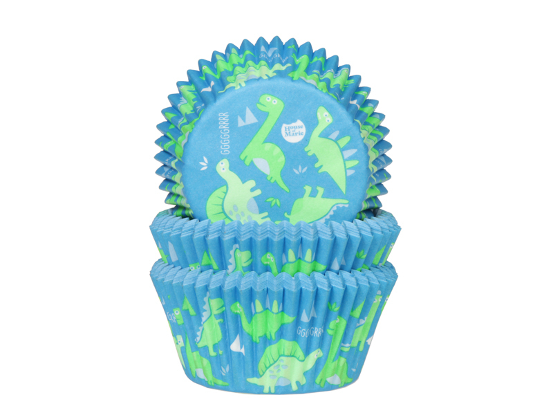 Cupcake Cups Dinosaurus 50x33mm 50st