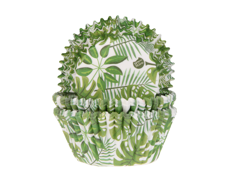 Cupcake Cups Groen Blad 50st