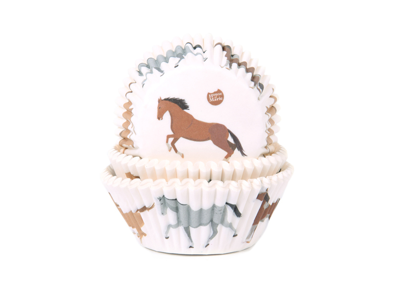 Cupcake Cups Paarden 50st.