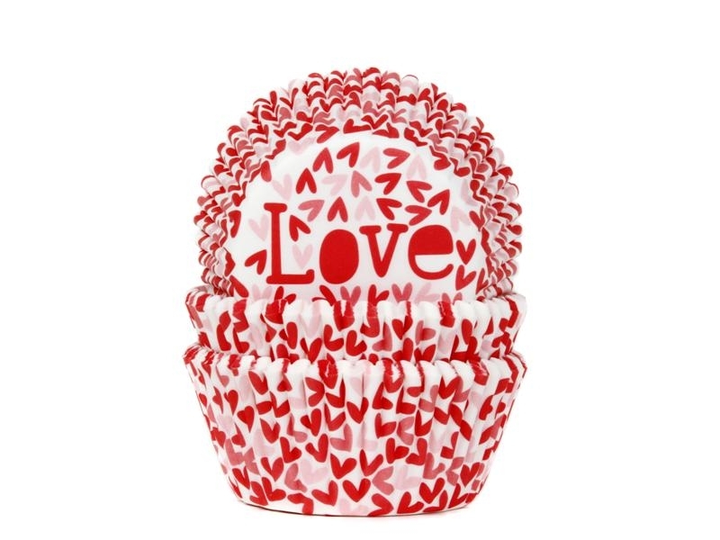 Cupcake cups Love 50x33 mm