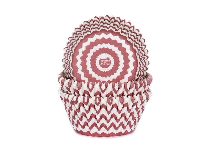 Cupcake cups harlequino rood 50 stuks