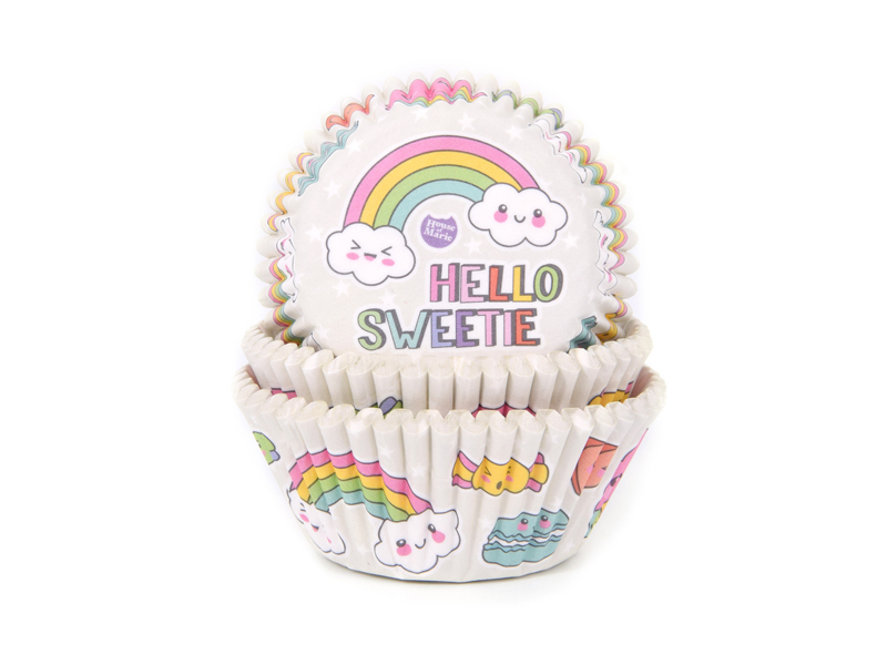 Cupcake Cups Regenboog 50st.