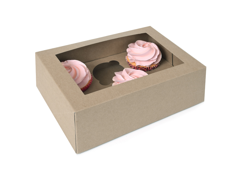 Cupcake Doosje 6x Groot Kraft per stuk