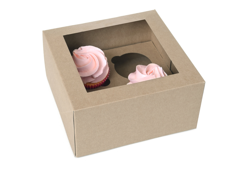 Cupcake Doosje 4x Groot Kraft per stuk