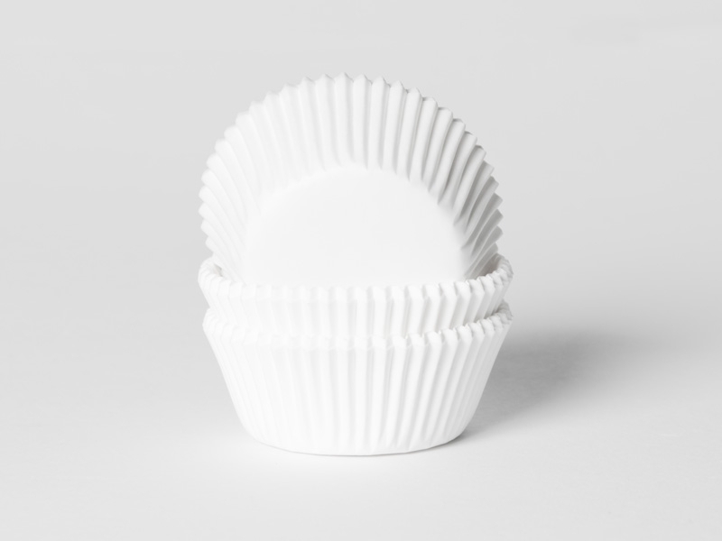 Cupcake cups Wit Small 40x25mm - HoM