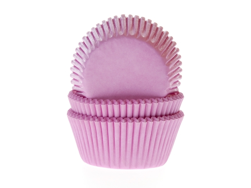 Cupcake Cups Effen Roze 50st.
