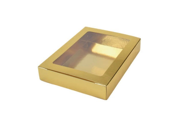 Chocoladeletter doos Goud (Grote letters)